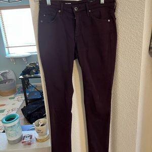 AG maroon skinny jeans size 26